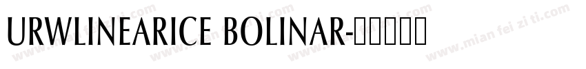 URWLINEARICE BOLINAR字体转换